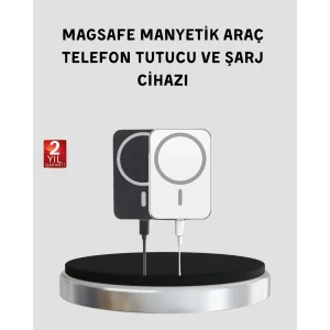 MagSafe Uyumlu Kablosuz Powerbank – Güçlü Mıknatıs, Hızlı Şarj, Kompakt Tasarım