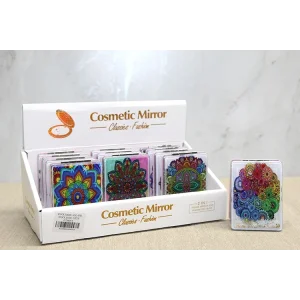 Mandala Desenli Hareketli Sulu El Aynası - Model 2