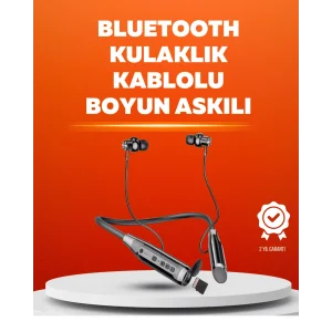 Manyetik Başlıklı Bluetooth Kulaklık – 120 Saat Şarjlı, Konforlu Tasarım