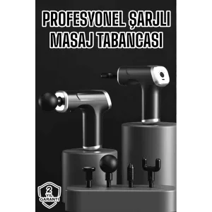 Masaj Aleti Masaj Tabancası Darbeli Şarjlı Kas Ve Vücut Ağrıları İçin