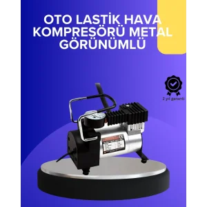 Metal Gövdeli Oto Lastik Hava Kompresörü 12V 140 PSI Hızlı Şişirme