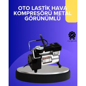 Metal Gövdeli Oto Lastik Hava Kompresörü 12V 140 PSI Hızlı Şişirme