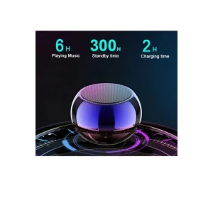Metal Mini Kablosuz Hoparlör Şarjlı 4w Mini Bluetooth Speaker Tws Özellikli Ses Bombası