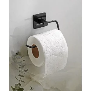 Metal Siyah Tuvalet Kağıtlığı