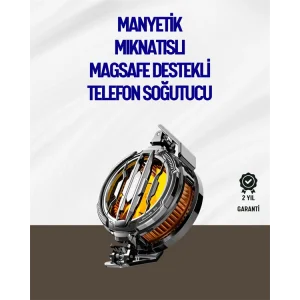 Mıknatıslı ve Aparatlı Montajlı Soğutucu Fan | Her Cihaza Uyumlu | LED Göstergeli