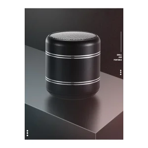 Mini Alüminyum TWS Kablosuz Bluetooth Hoparlör – Yuvarlak Metal Tasarım, Yüksek Bas ve Taşınabilir Özellikler