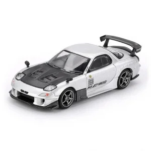 Mini GT 1/64 Mazda RX-7 RE-Amemiya Silver Metallic