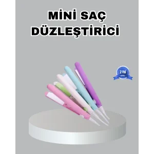 Mini Seramik Saç Düzleştirici – Kompakt Boy, 180°C Hızlı Isınma, Seyahat Tipi
