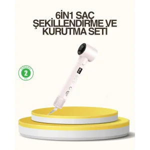Motorlu LCD Ekranlı Saç Şekillendirme Seti
