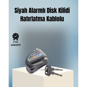 Motosiklet ve Bisiklet İçin 6mm Pinli Alarmlı Disk Kilidi