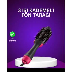 Negatif İyon Teknolojili Saç Kurutma ve Şekillendirme Fırçası