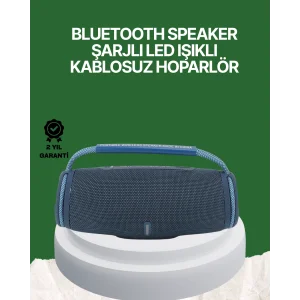 Net Stereo Ses Sunan IPX5 Su Geçirmez Bluetooth Hoparlör
