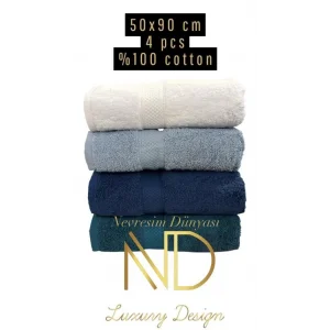 Nevresim Dünyası 50x100 4lü Havlu Prime 4