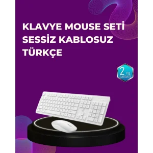 Ofis ve Ev Kullanımı İçin Kablosuz Klavye Fare Seti - Ergonomik ve Pratik