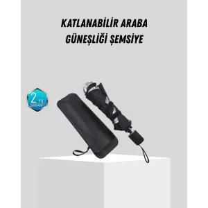 Ön Cam Güneşliği – Kalın Kumaş ve Cam Elyaf İskelet ile Maksimum UV Koruma