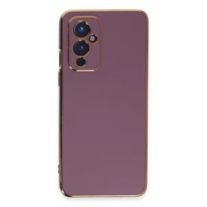 One Plus 9 Kılıf Volet Silikon - Mor