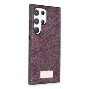 Onegif Samsung Galaxy S24 Ultra Bright Simli Kapak - Derin Mor