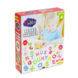 ONY-402 Ahşap Renkli Harfler 33 Parça