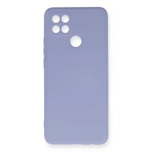 Oppo A15 Kılıf Nano İçi Kadife Silikon - Lila