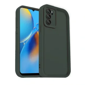 Oppo A16 Kılıf Viera Silikon - Koyu Yeşil