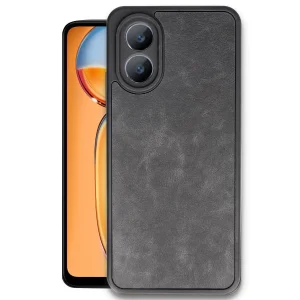 Oppo A38 Kılıf Aras Deri Kapak - Siyah