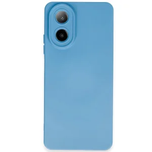 Oppo A38 Kılıf Nano İçi Kadife Silikon - Mavi