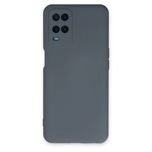 Oppo A54 4g Kılıf Nano İçi Kadife Silikon - Gri
