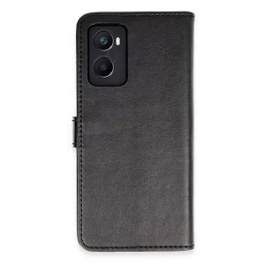 Oppo A96 Kılıf Trend S Plus Kapaklı Kılıf - Siyah