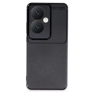 Oppo Reno 11f Kılıf Auto Focus Karbon Kapak - Siyah