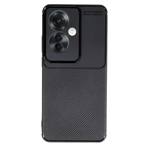 Oppo Reno 11f Kılıf Auto Focus Karbon Kapak - Siyah