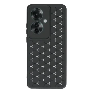 Oppo Reno 11f Kılıf Petek Silikon Kapak - Siyah