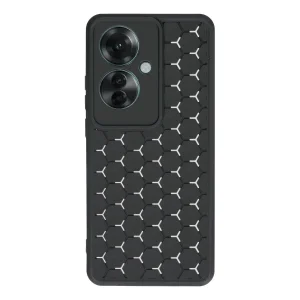 Oppo Reno 11f Kılıf Petek Silikon Kapak - Siyah