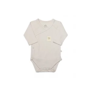 Organic Modal Flying Balloons Kruvaze Uzun Kol Body BS17121 Bej