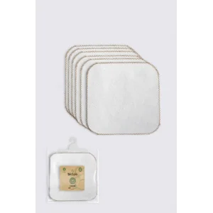 Organik 28x28 6Lı Havlu Mendil 90105 Ekru