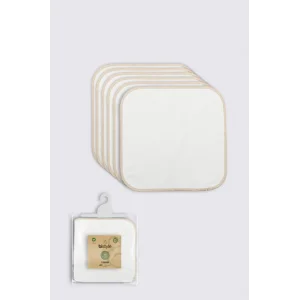 Organik 28x28 6Lı Penye Mendil 90103 Ekru