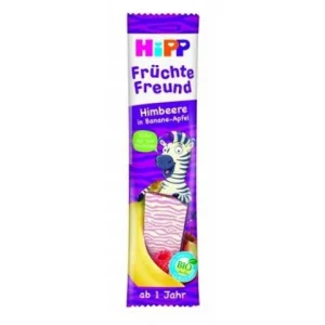 Organik Ahududulu Elmalı Muzlu Meyve Barı 23 Gr