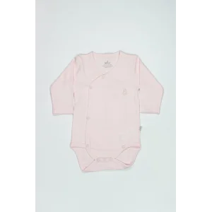 Organik Natural Basic Style Kruvaze Uzun Kol Body BS17102 Pembe