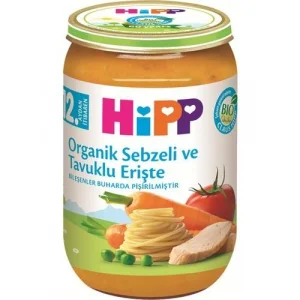 Organik Sebzeli Tavuklu Erişte 220 Gr