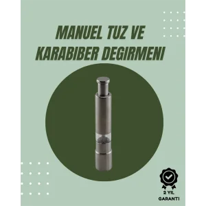 Orta Boy Kararbiber ve Tuz Öğütücü – Kolay Kullanım, Şık Tasarım