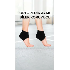 Ortopedik Topuk Dikeni Destekli Silikonlu Çorap 2li Set