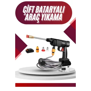Oto Araba Yıkama Şarjlı Ve Yüksek Basınçlı Oto Yıkama Ve Sulama Tabancası