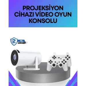 Oyun Konsolu Uyumlu Kablosuz Projeksiyon Cihazı Ev Sinema Deneyimi
