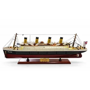 Özel Tasarım Ahşap Işıklı Titanik Gemi Alk4593