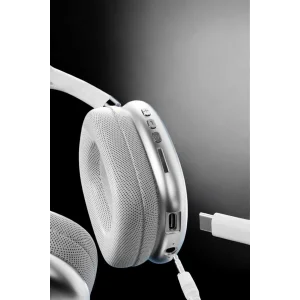 P9 Air Max Kablosuz 5.0 Mikrofonlu Bluetooth Kulaklık Beyaz Yüksek Ses Kaliteli