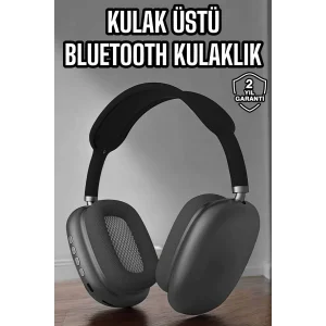 P9 Plus Hi-fi Ses Kalitesi Ayarlanabilir Mikrofonlu Bluetooth Kulaklık Siyah