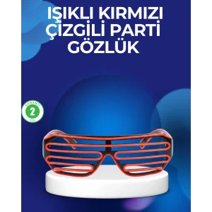 Parti ve Festival Aksesuarı LED Işıklı Gözlük