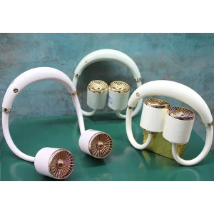 Pastel Renk Şarjlı Boyun Fanı Vantilatör 3 Kademeli