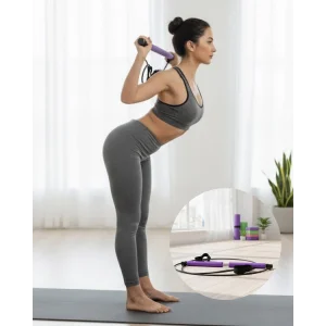 Pilates Bar Direnç Çubuğu Kas Tonlama ve Esneklik Artırıcı Tasarım