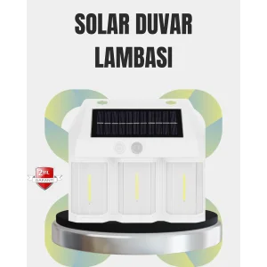 PIR Sensörlü Solar Lamba – Otomatik Şarj ve Gece Aydınlatma