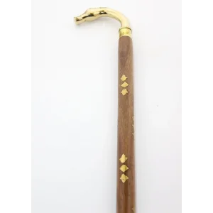 Pirinç At Büstü Baston Model 2